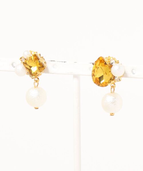 tone（トーン）の「【MUURABBTI】ビジューとパールピアス(MA)（ピアス（両耳用）・レディース・その他/エメラルド/その他2/コバルトブルー/アクア/バイオレット・FREE）」の17枚目の写真