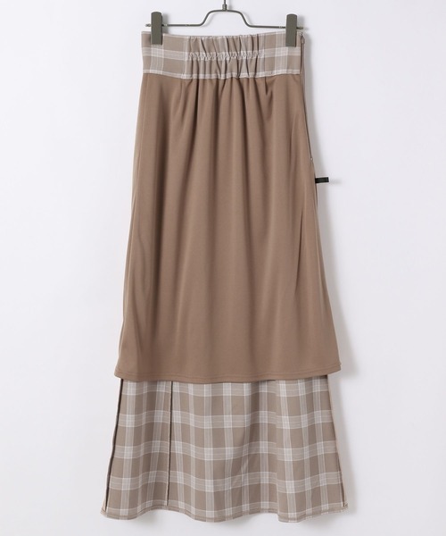 Heather（ヘザー）の「チェック柄ナローマーメイドスカート　261838（スカート・レディース・グレー系その他/ホワイト系その他/ベージュ系その他・M/S）」の12枚目の写真