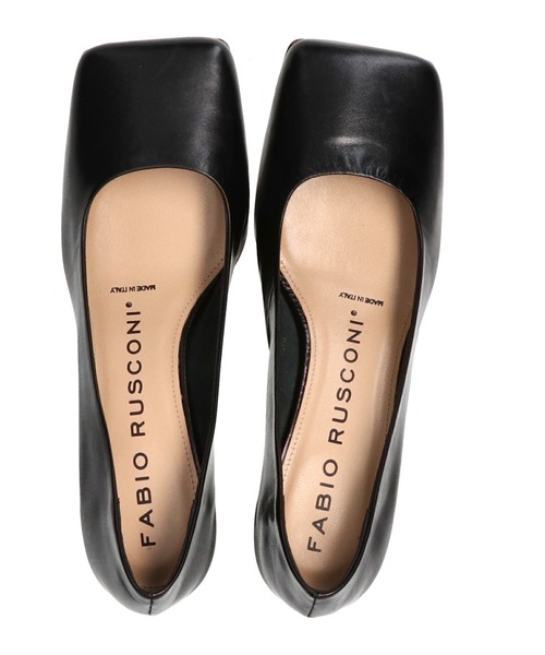 FABIO RUSCONI（ファビオルスコーニ）の「【FABIO RUSCONI】ワイドスクエアトウパンプス(F21101)（パンプス・レディース・ブラック/ライトベージュ・38/39/35/36/37）」の7枚目の写真