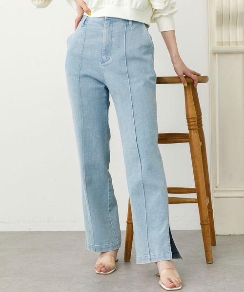 SLURR（スラ―）の「デニムフレアパンツ（デニムパンツ）」 - WEAR