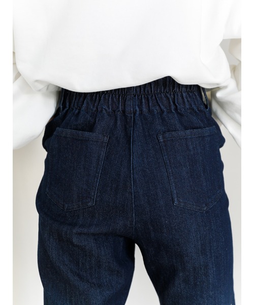 SLURR（スラ―）の「デニムフレアパンツ（デニムパンツ・レディース・インディゴブルー/ライトインディゴブルー・S/M）」の8枚目の写真