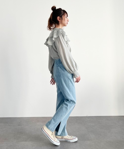 SLURR（スラ―）の「デニムフレアパンツ（デニムパンツ）」 - WEAR