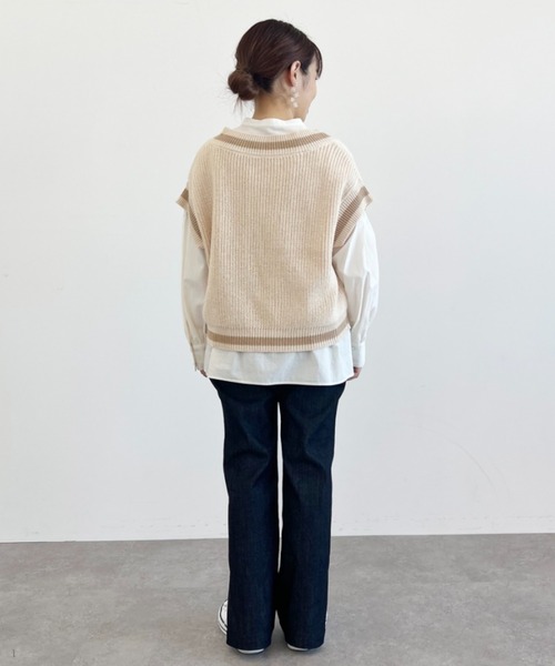 SLURR（スラ―）の「デニムフレアパンツ（デニムパンツ・レディース・インディゴブルー/ライトインディゴブルー・S/M）」の19枚目の写真