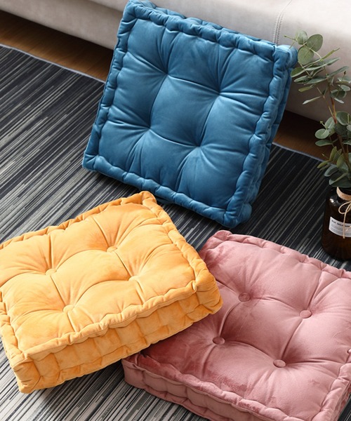 aimoha（アイモハ）の「フワフワもちもちスクエアクッション（クッション/クッションカバー・レディース・スモークピンク/グリーン/チョコ/グレー/ブルー/ピンク/イエロー・FREE）」の11枚目の写真