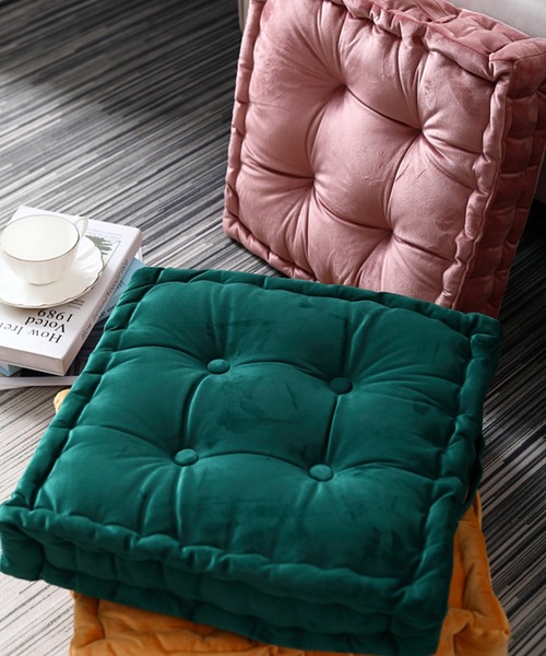 aimoha（アイモハ）の「フワフワもちもちスクエアクッション（クッション/クッションカバー・レディース・スモークピンク/グリーン/チョコ/グレー/ブルー/ピンク/イエロー・FREE）」の12枚目の写真