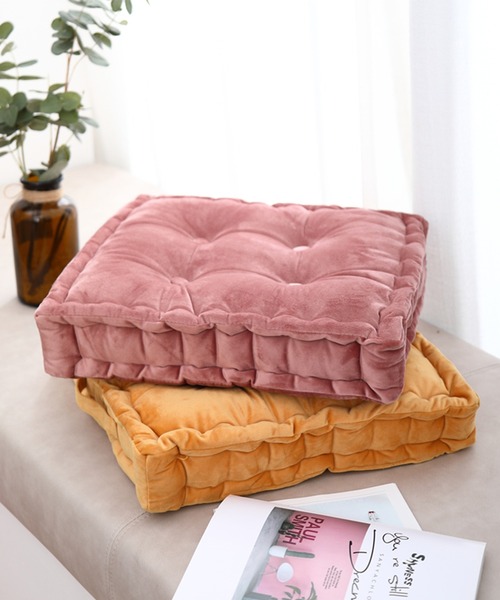 aimoha（アイモハ）の「フワフワもちもちスクエアクッション（クッション/クッションカバー・レディース・スモークピンク/グリーン/チョコ/グレー/ブルー/ピンク/イエロー・FREE）」の14枚目の写真