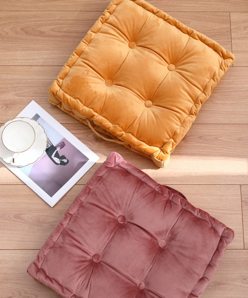 aimoha（アイモハ）の「フワフワもちもちスクエアクッション（クッション/クッションカバー・レディース・スモークピンク/グリーン/チョコ/グレー/ブルー/ピンク/イエロー・FREE）」の19枚目の写真