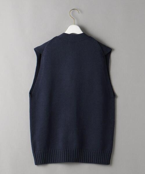 BEAUTY&YOUTH UNITED ARROWS(ビューティーアンドユースユナイテッドアローズ)の「BY フロントボタン Vネック ベスト -ウォッシャブル-◆(ベスト・レディース・ネイビー/グレー・FREE)」の15枚目の写真