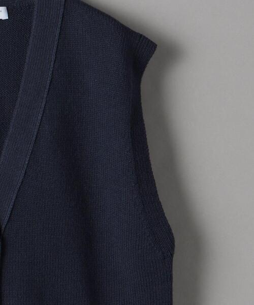 BEAUTY&YOUTH UNITED ARROWS(ビューティーアンドユースユナイテッドアローズ)の「BY フロントボタン Vネック ベスト -ウォッシャブル-◆(ベスト・レディース・ネイビー/グレー・FREE)」の17枚目の写真