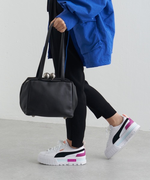 Kawa-Kawa（カワカワ）の「【kawa-kawa(カワカワ)】NO1295 口金スクエアトートバッグ（トートバッグ・レディース・ブラック・FREE）」の20枚目の写真