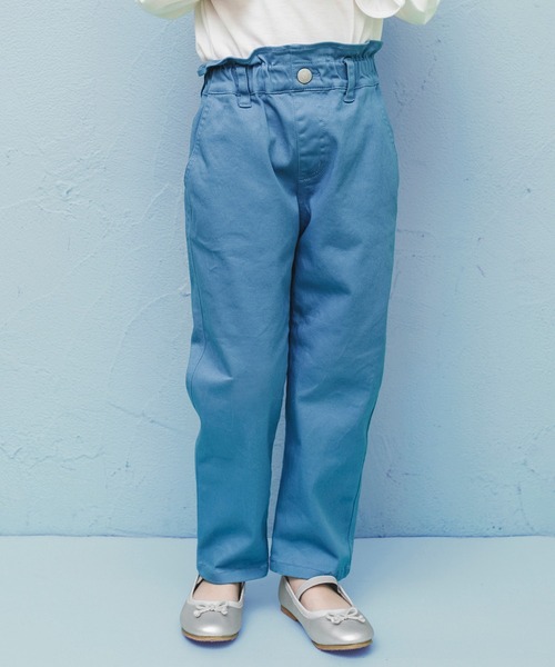 BRANSHES(ブランシェス)の「【マカロンパンツ】テーパードシルエットロングパンツ(チノパンツ・キッズ・ブラック/ネイビー/ピンク/ブルー/キナリ・110/150/130/120/90/140/100)」の7枚目の写真