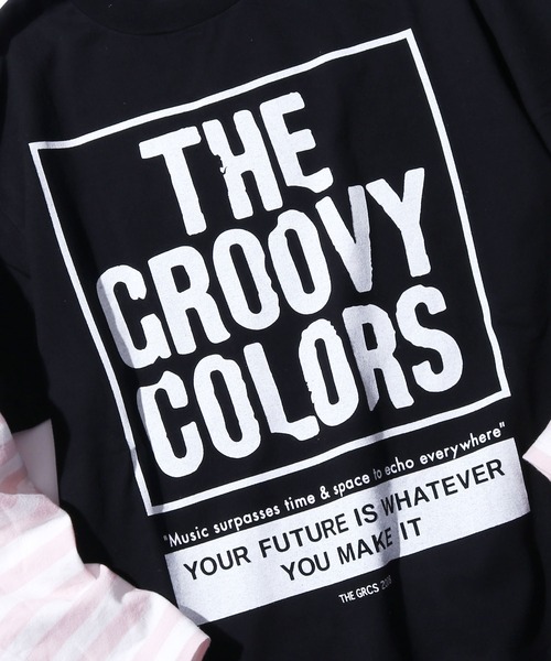 GROOVY COLORS(グルービーカラーズ)の「GROOVY COLORS/グルービーカラーズ テンジク GROOVY COLORS レイヤード L/S TEE 長袖シャツ ロゴロンT(Tシャツ/カットソー・キッズ・ホワイト/グリーン/ブラック・130/140)」の12枚目の写真