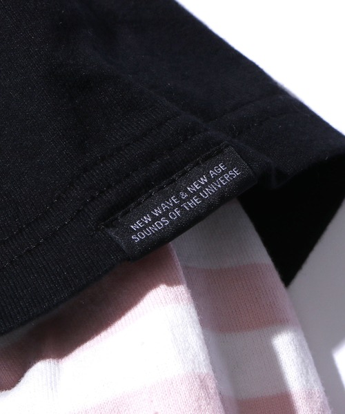 GROOVY COLORS(グルービーカラーズ)の「GROOVY COLORS/グルービーカラーズ テンジク GROOVY COLORS レイヤード L/S TEE 長袖シャツ ロゴロンT(Tシャツ/カットソー・キッズ・ホワイト/グリーン/ブラック・130/140)」の5枚目の写真