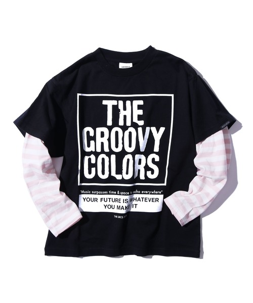 GROOVY COLORS(グルービーカラーズ)の「GROOVY COLORS/グルービーカラーズ テンジク GROOVY COLORS レイヤード L/S TEE 長袖シャツ ロゴロンT(Tシャツ/カットソー・キッズ・ホワイト/グリーン/ブラック・130/140)」の18枚目の写真