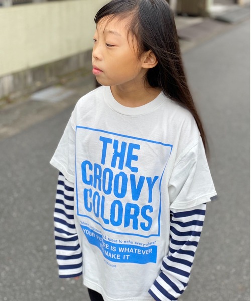 GROOVY COLORS(グルービーカラーズ)の「GROOVY COLORS/グルービーカラーズ テンジク GROOVY COLORS レイヤード L/S TEE 長袖シャツ ロゴロンT(Tシャツ/カットソー・キッズ・ホワイト/グリーン/ブラック・130/140)」の19枚目の写真