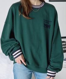 PARAMUS MINNESOTA LOGO CREW NECK SWEAT SHIRTS / パラマス ミネソタ アーチロゴ 配色刺繍 クルーネック スウェットシャツ