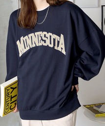 MONO-MART | PARAMUS MINNESOTA LOGO CREW NECK SWEAT SHIRTS / パラマス ミネソタ アーチロゴ 配色刺繍 クルーネック スウェットシャツ(スウェット)