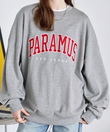 PARAMUS MINNESOTA LOGO CREW NECK SWEAT SHIRTS / パラマス ミネソタ アーチロゴ 配色刺繍 クルーネック スウェットシャツ