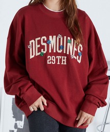 PARAMUS MINNESOTA LOGO CREW NECK SWEAT SHIRTS / パラマス ミネソタ アーチロゴ 配色刺繍 クルーネック スウェットシャツ