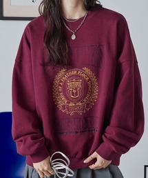 PARAMUS MINNESOTA LOGO CREW NECK SWEAT SHIRTS / パラマス ミネソタ アーチロゴ 配色刺繍 クルーネック スウェットシャツ