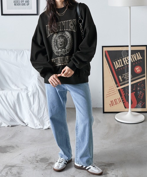 PARAMUS MINNESOTA LOGO CREW NECK SWEAT SHIRTS / パラマス