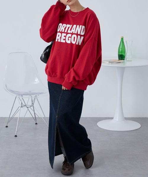 PARAMUS MINNESOTA LOGO CREW NECK SWEAT SHIRTS / パラマス ミネソタ