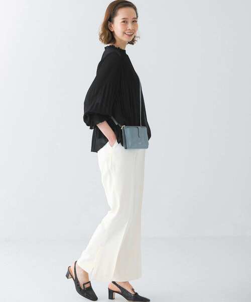 URBAN RESEARCH ROSSO WOMEN（アーバンリサーチ　ロッソ）の「イージーケアセミフレアパンツ（その他パンツ・レディース・ネイビー/アイボリー/ラベンダー・38/36）」の9枚目の写真