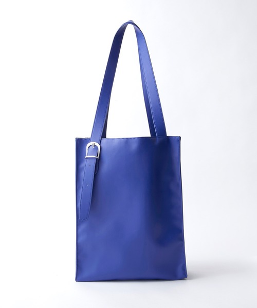 EMMA CLOTHES（エマクローズ）の「スクウェアバックルベルトトートバッグ EMMA CLOTHES（トートバッグ・メンズ・ホワイト/ブラック/ブルー/グリーン/ダークブラウン/チャコール・FREE）」の9枚目の写真