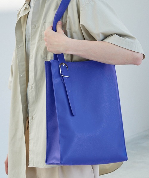 スクウェアバックルベルトトートバッグ EMMA CLOTHES（トートバッグ