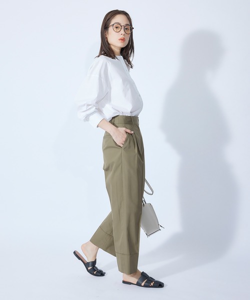 ROPE'(ロペ)の「すっきり見えグルカパンツ/エディター三尋木奈保さんコラボ(その他パンツ・レディース・ベージュ/カーキ・36/38)」の16枚目の写真