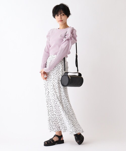 OPAQUE.CLIP(オペークドットクリップ)の「◆ロールボストン(ショルダーバッグ・レディース・ブラック/ダークグリーン・00)」の6枚目の写真