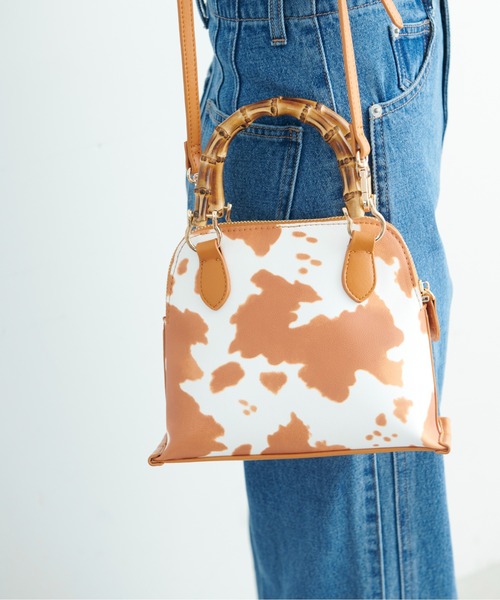 FREE'S MART（フリーズマート）の「バンブーミニショルダーバッグ（ショルダーバッグ・レディース・ブラック/ホワイト/グリーン/ブラウン系その他・ﾌﾘ-）」の3枚目の写真