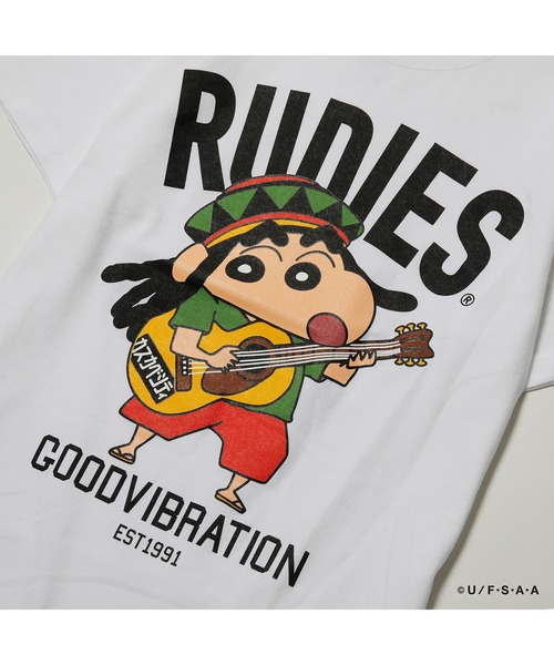 RUDIE'S(ルーディーズ)の「RUDIE'S x CRAYON SHINCHAN DREADROCK TEE / ルーディーズ × クレヨンしんちゃん ドレッドロック T(Tシャツ/カットソー・メンズ・ホワイト/ブラック・M/S/L/XXL/XL)」の10枚目の写真