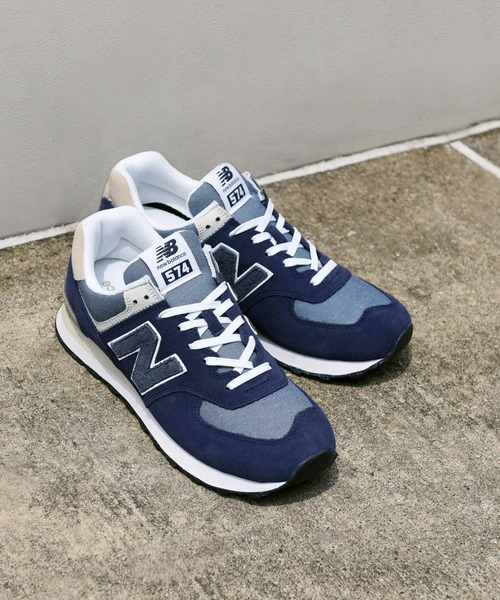 NEW BALANCE(ニューバランス)の「ML574(スニーカー・メンズ・ブラウン/グレー/ネイビー系/ネイビー/ベージュ・22.5cm/23.5cm/24.5cm/25.5cm/26.5cm/27.5cm/28.5cm/30.0cm/23.0cm/24.0cm/25.0cm/26.0cm/27.0cm/28.0cm/29.0cm/22.0cm)」の4枚目の写真