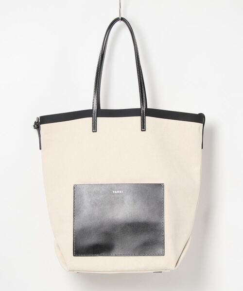 YAHKI(ヤーキ)の「【YAHKI/ヤーキ】CANVAS YH-481(トートバッグ・レディース・ホワイト/ブラック・FREE)」の7枚目の写真