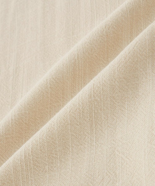 ＆yam（アンドヤム）の「リネンレーヨン バンドカラー半袖シャツ（シャツ/ブラウス・キッズ・ベージュ/ネイビー/エンジ/グリーン・110-120cm/120-130cm/100-110cm）」の16枚目の写真