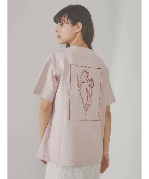 merry jenny（メリージェニー）の「tulip Tee（Tシャツ/カットソー・レディース・ピンク/ブルー/アイボリー・FREE）」の3枚目の写真