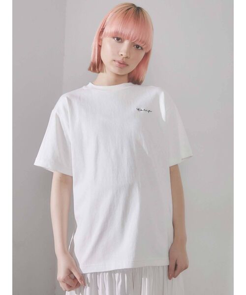 merry jenny（メリージェニー）の「tulip Tee（Tシャツ/カットソー・レディース・ピンク/ブルー/アイボリー・FREE）」の16枚目の写真