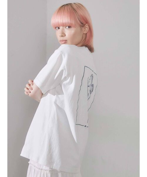 merry jenny（メリージェニー）の「tulip Tee（Tシャツ/カットソー・レディース・ピンク/ブルー/アイボリー・FREE）」の12枚目の写真