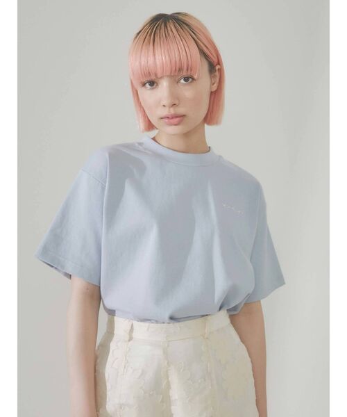 merry jenny（メリージェニー）の「tulip Tee（Tシャツ/カットソー・レディース・ピンク/ブルー/アイボリー・FREE）」の9枚目の写真