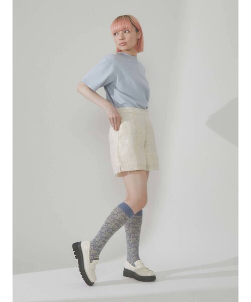 merry jenny（メリージェニー）の「tulip Tee（Tシャツ/カットソー・レディース・ピンク/ブルー/アイボリー・FREE）」の4枚目の写真