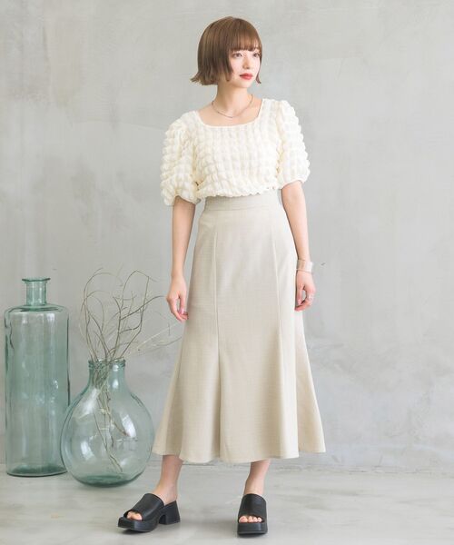 RETRO GIRL(レトロガール)の「ポコポコ2WAYトップス(その他トップス・レディース・オフホワイト/イエロー/ブルー・FREE)」の16枚目の写真