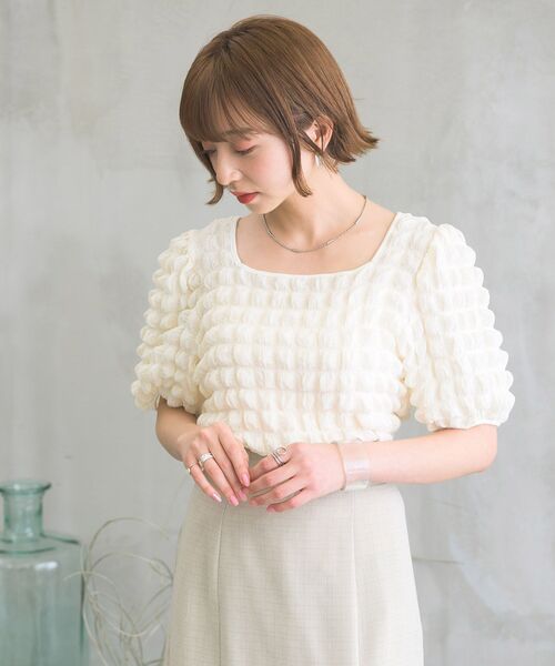 RETRO GIRL(レトロガール)の「ポコポコ2WAYトップス(その他トップス・レディース・オフホワイト/イエロー/ブルー・FREE)」の20枚目の写真