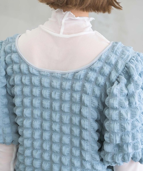 RETRO GIRL(レトロガール)の「ポコポコ2WAYトップス(その他トップス・レディース・オフホワイト/イエロー/ブルー・FREE)」の4枚目の写真