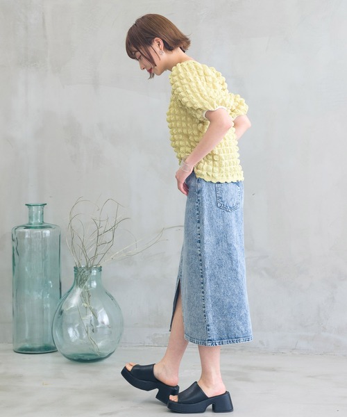 RETRO GIRL(レトロガール)の「ポコポコ2WAYトップス(その他トップス・レディース・オフホワイト/イエロー/ブルー・FREE)」の10枚目の写真