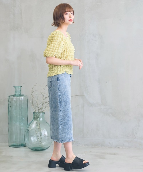 RETRO GIRL(レトロガール)の「ポコポコ2WAYトップス(その他トップス・レディース・オフホワイト/イエロー/ブルー・FREE)」の11枚目の写真