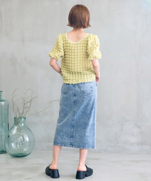 RETRO GIRL(レトロガール)の「ポコポコ2WAYトップス(その他トップス・レディース・オフホワイト/イエロー/ブルー・FREE)」の12枚目の写真