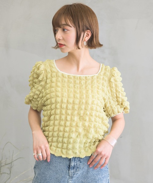 RETRO GIRL(レトロガール)の「ポコポコ2WAYトップス(その他トップス・レディース・オフホワイト/イエロー/ブルー・FREE)」の13枚目の写真