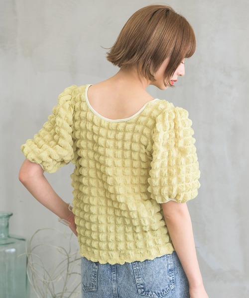 RETRO GIRL(レトロガール)の「ポコポコ2WAYトップス(その他トップス・レディース・オフホワイト/イエロー/ブルー・FREE)」の15枚目の写真