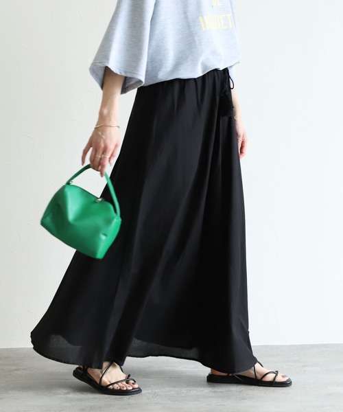 reca（レカ）の「コットンボリュームスカート（スカート・レディース・ブラック/グリーン/パープル・FREE）」の2枚目の写真
